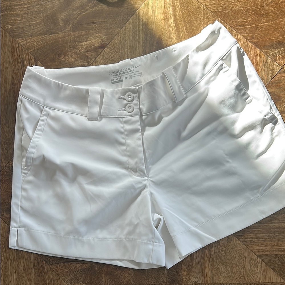 Nike Women's White Golf Shorts